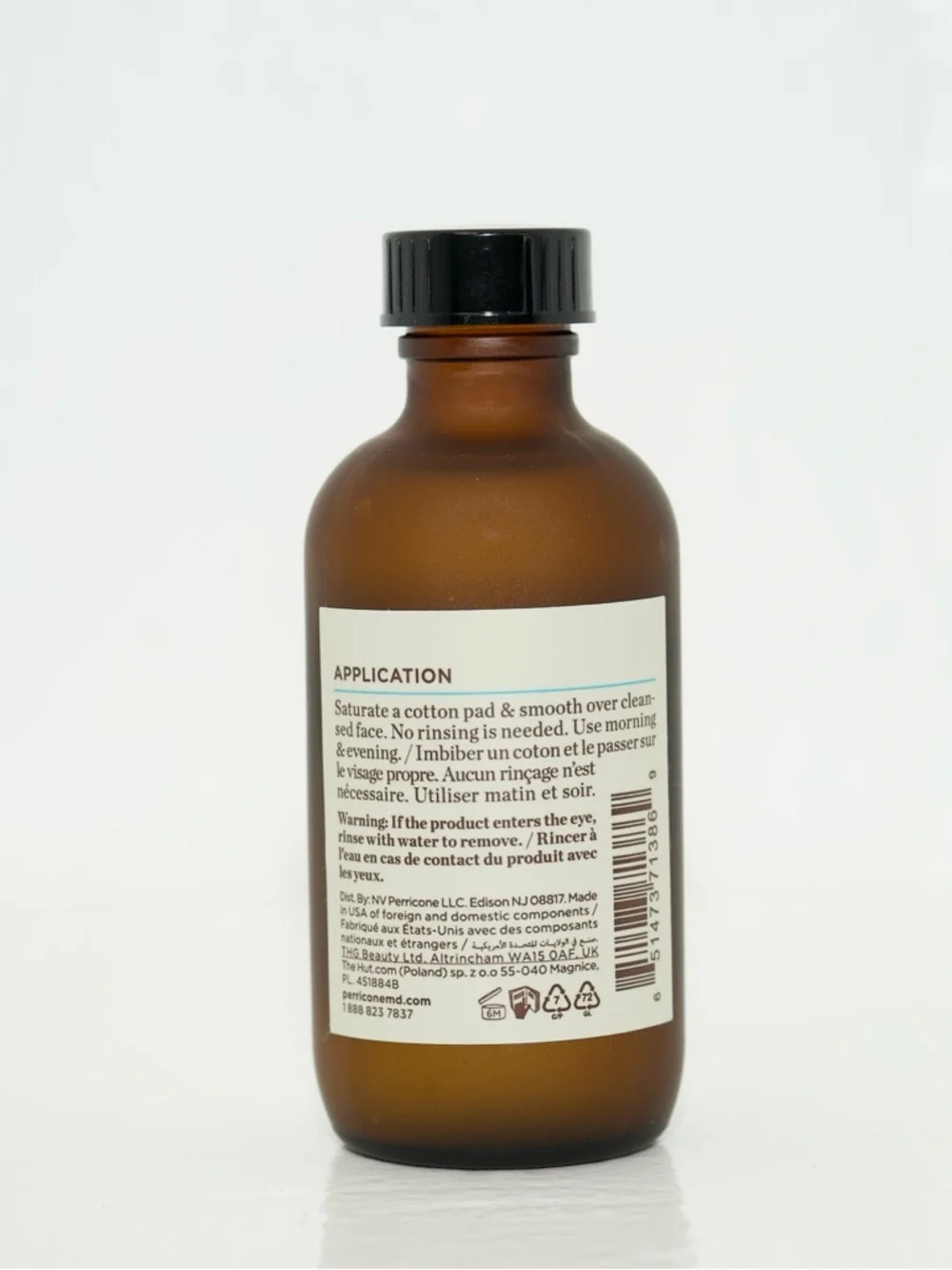Perricone MD NO: RINSE Intensive Pore Minimizing Toner 4 Oz. New!